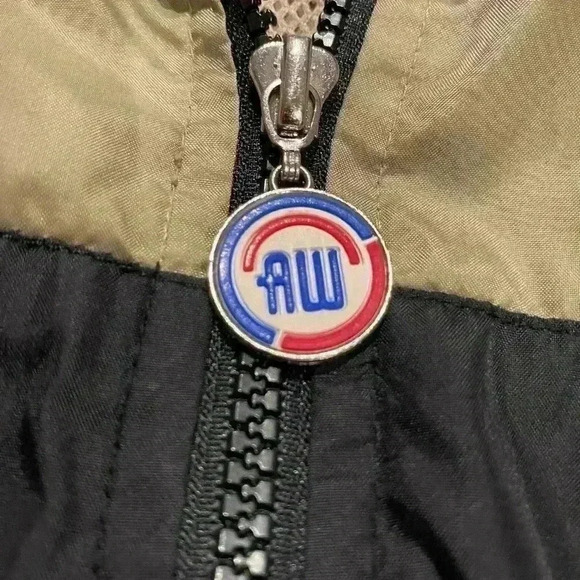 Athletic Works Vintage Nylon Windbreaker Track Jacket size XL color beige - Picture 2 of 6